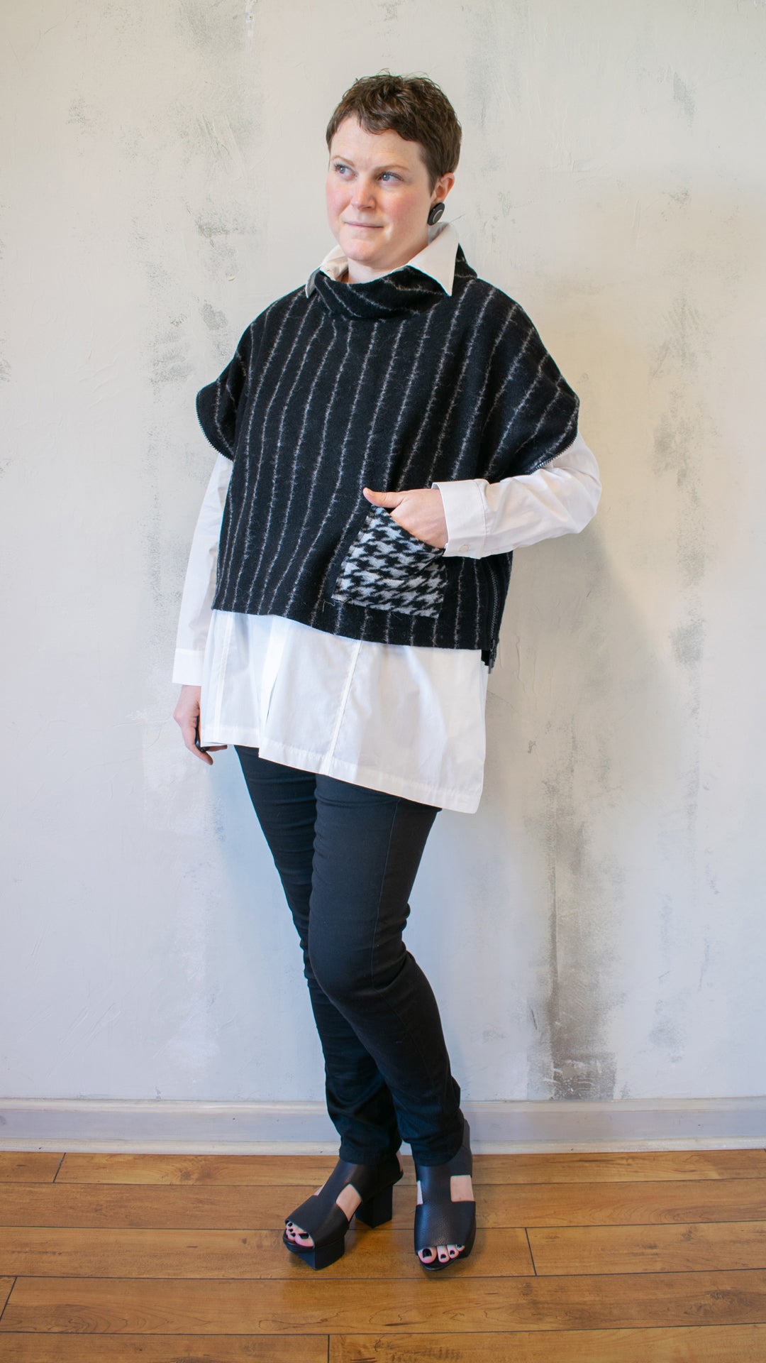 Stripe Wool Gilet
