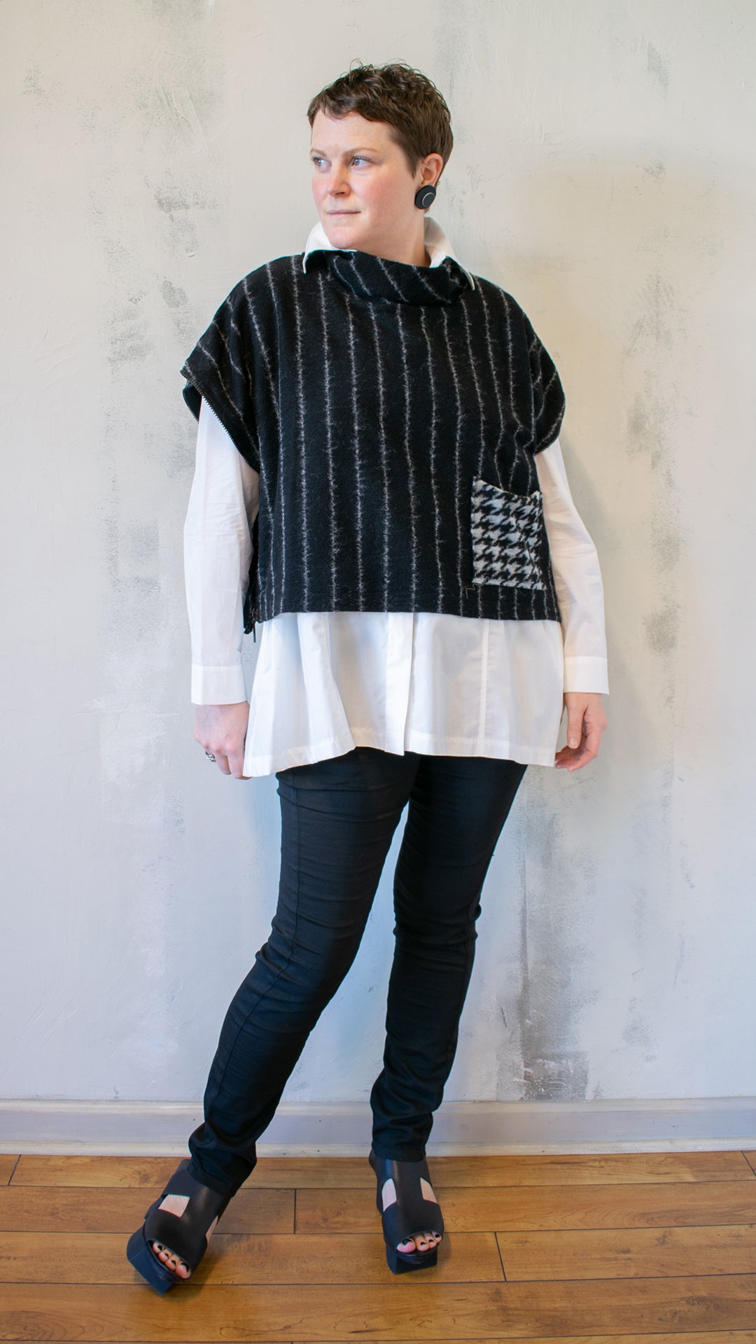 Stripe Wool Gilet