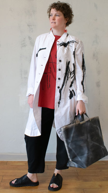 Graphic Cotton Duster