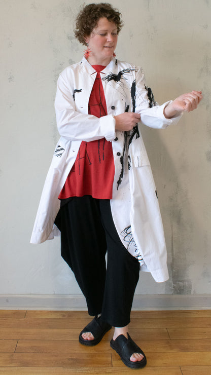 Graphic Cotton Duster