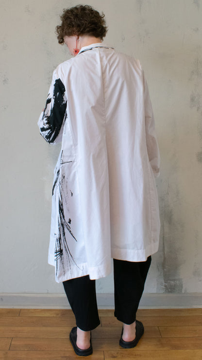 Graphic Cotton Duster