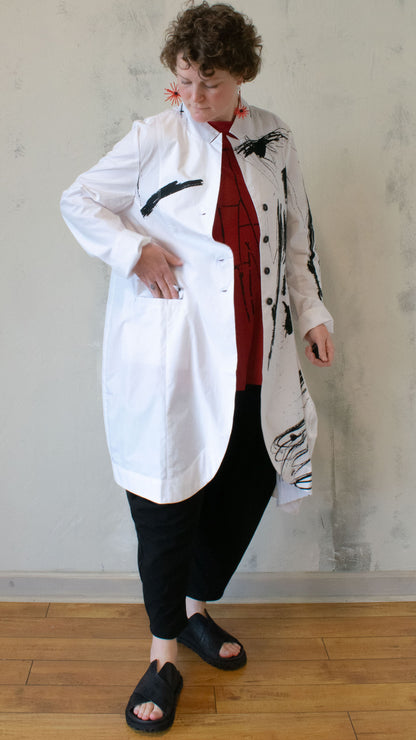 Graphic Cotton Duster