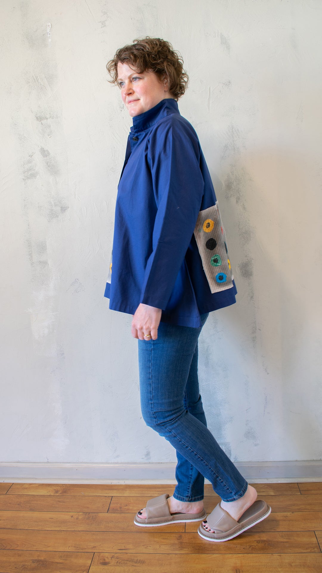 Indigo Patchwork Swing Shirt