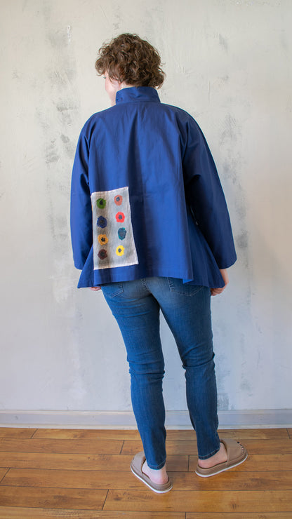 Indigo Patchwork Swing Shirt