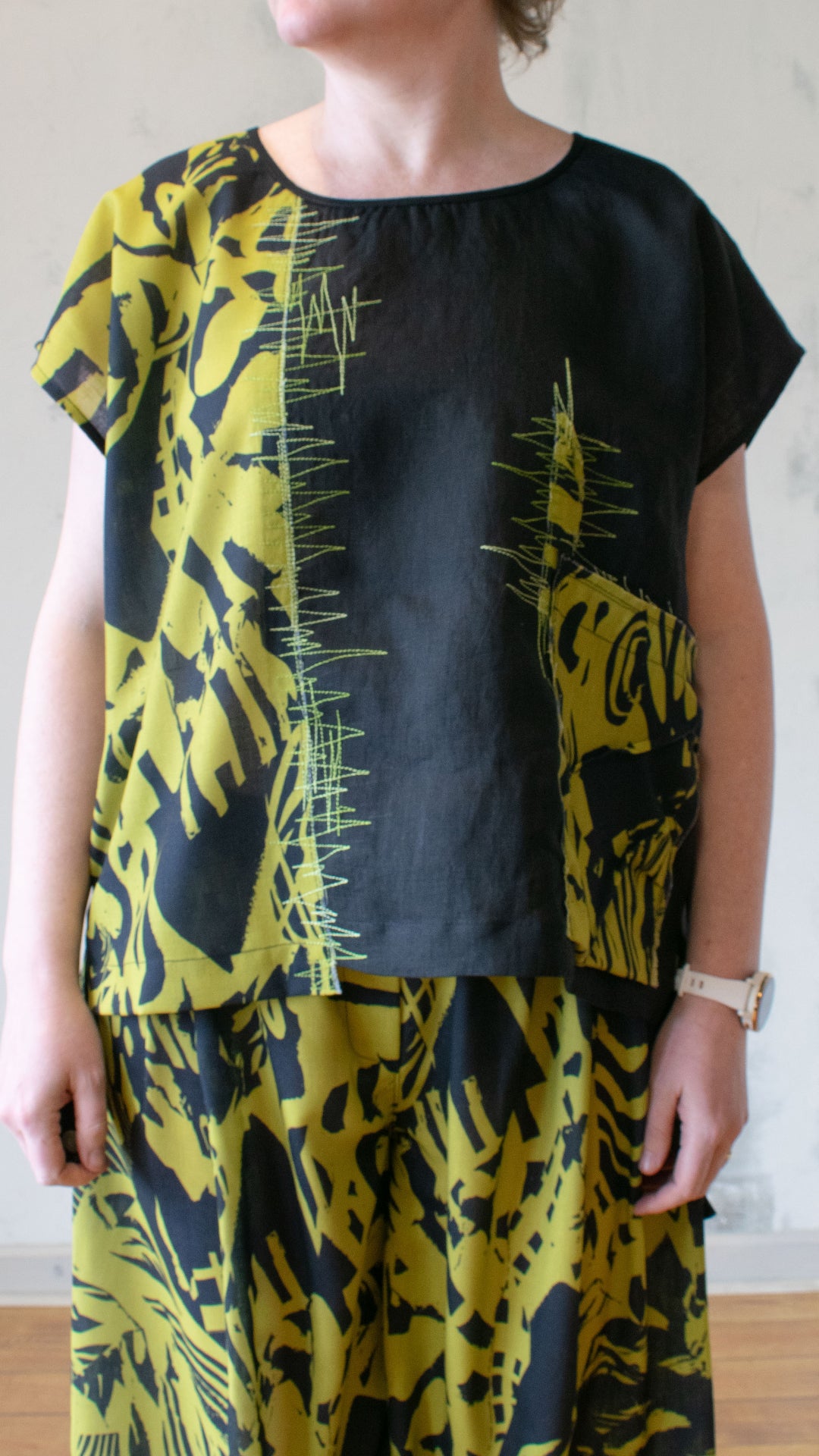 Jungle Patchwork Top