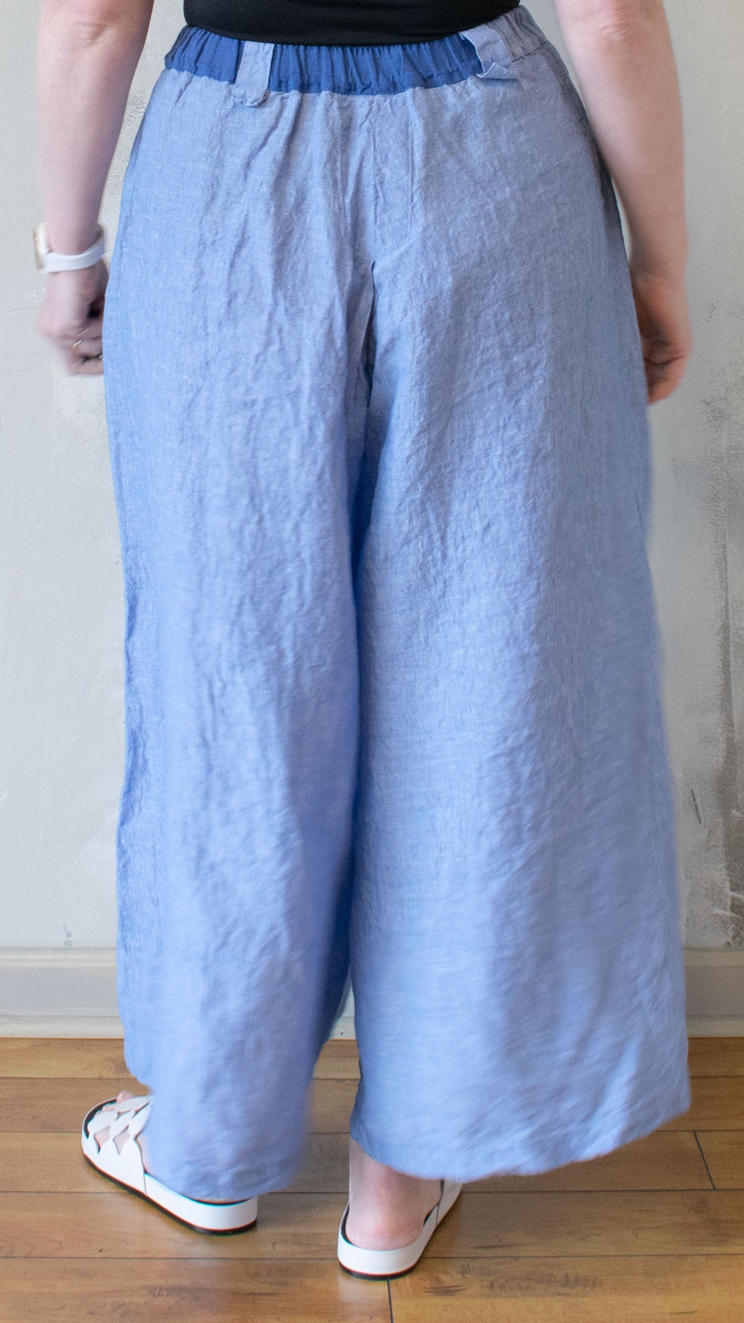 Blue Wide Leg Pant