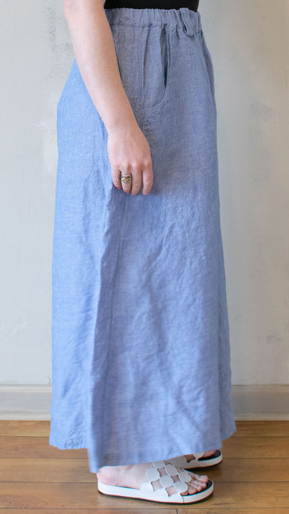 Blue Wide Leg Pant