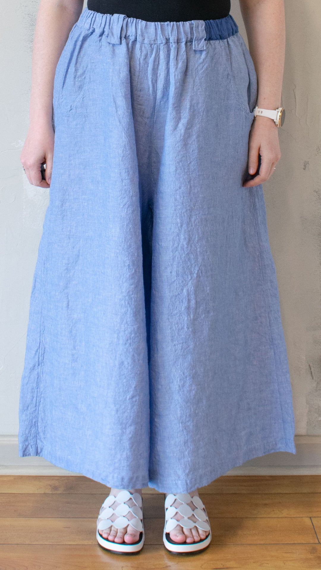 Blue Wide Leg Pant