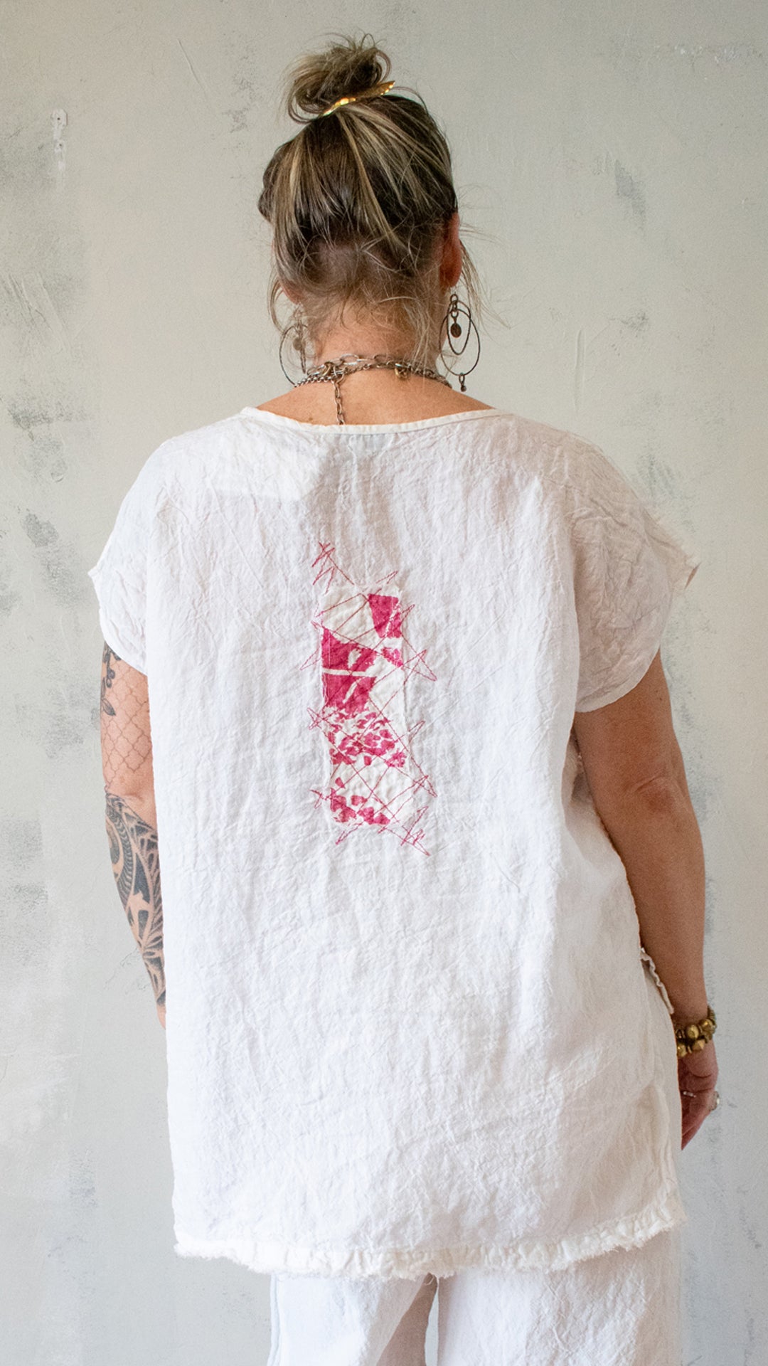 Scripted Linen Box Top
