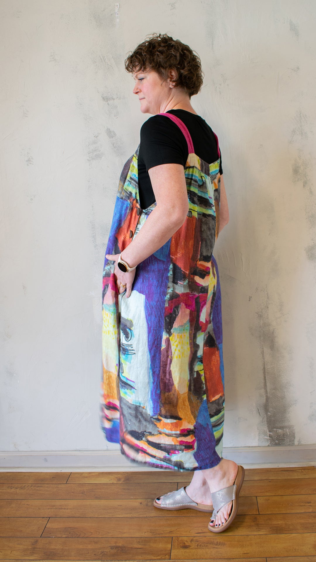 Printed Linen Jumper