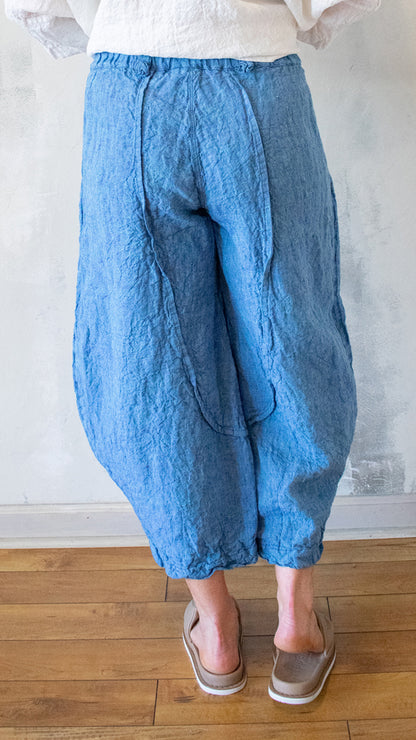 Indigo Ease Barrel Pant