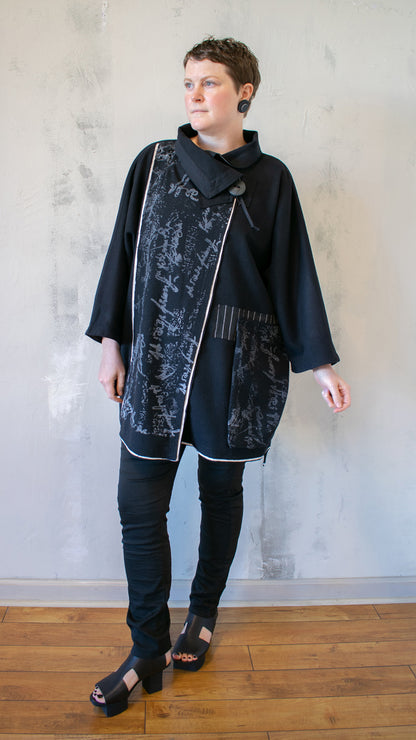 Graffiti Wool Coat