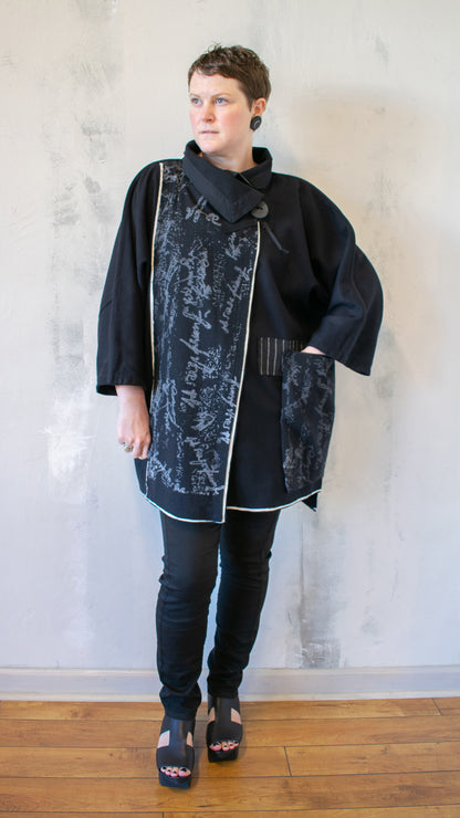 Graffiti Wool Coat