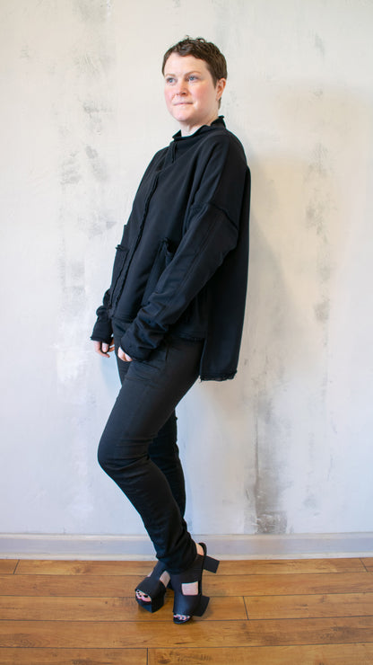 Patch Pocket Tunic in Black