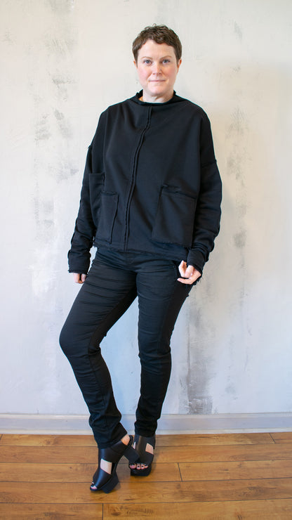 Patch Pocket Tunic in Black