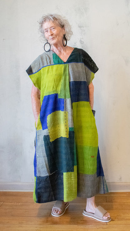V-Neck French Sleeve Dress