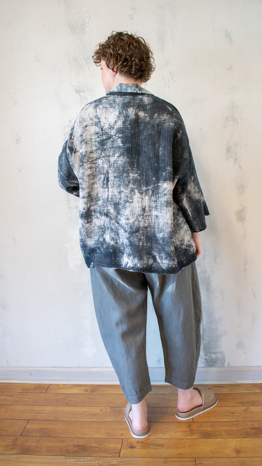 Cropped Tent Shirt Jacket