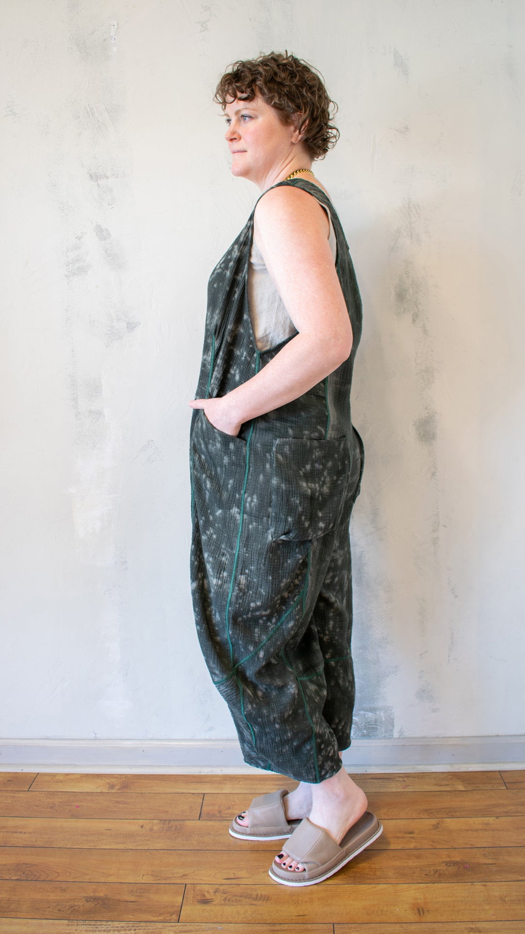 Kantha V-Neck Jumpsuit