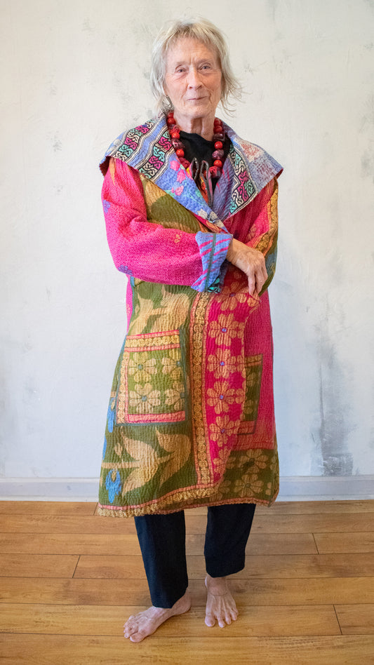 CV4316-0017A VINTAGE COTTON KAFTAN JACKET SHORT