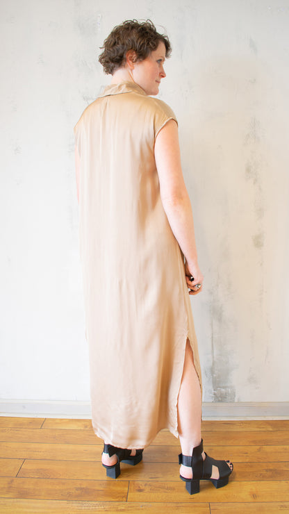 Sleeveless Button Down Dress