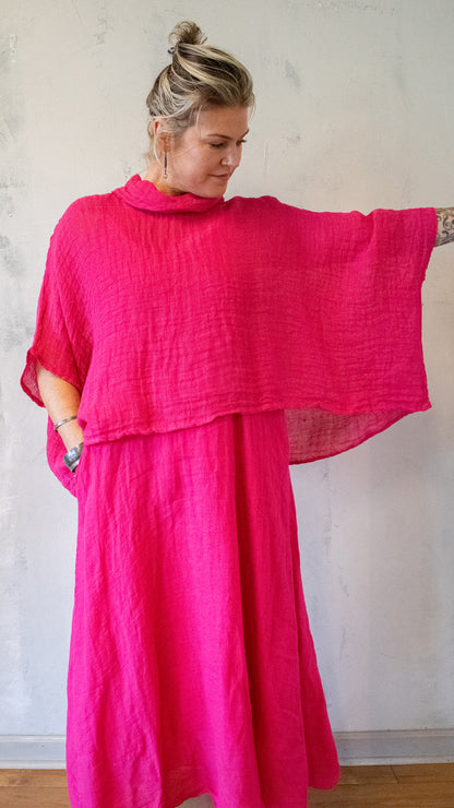 Cowl Neck Poncho Top