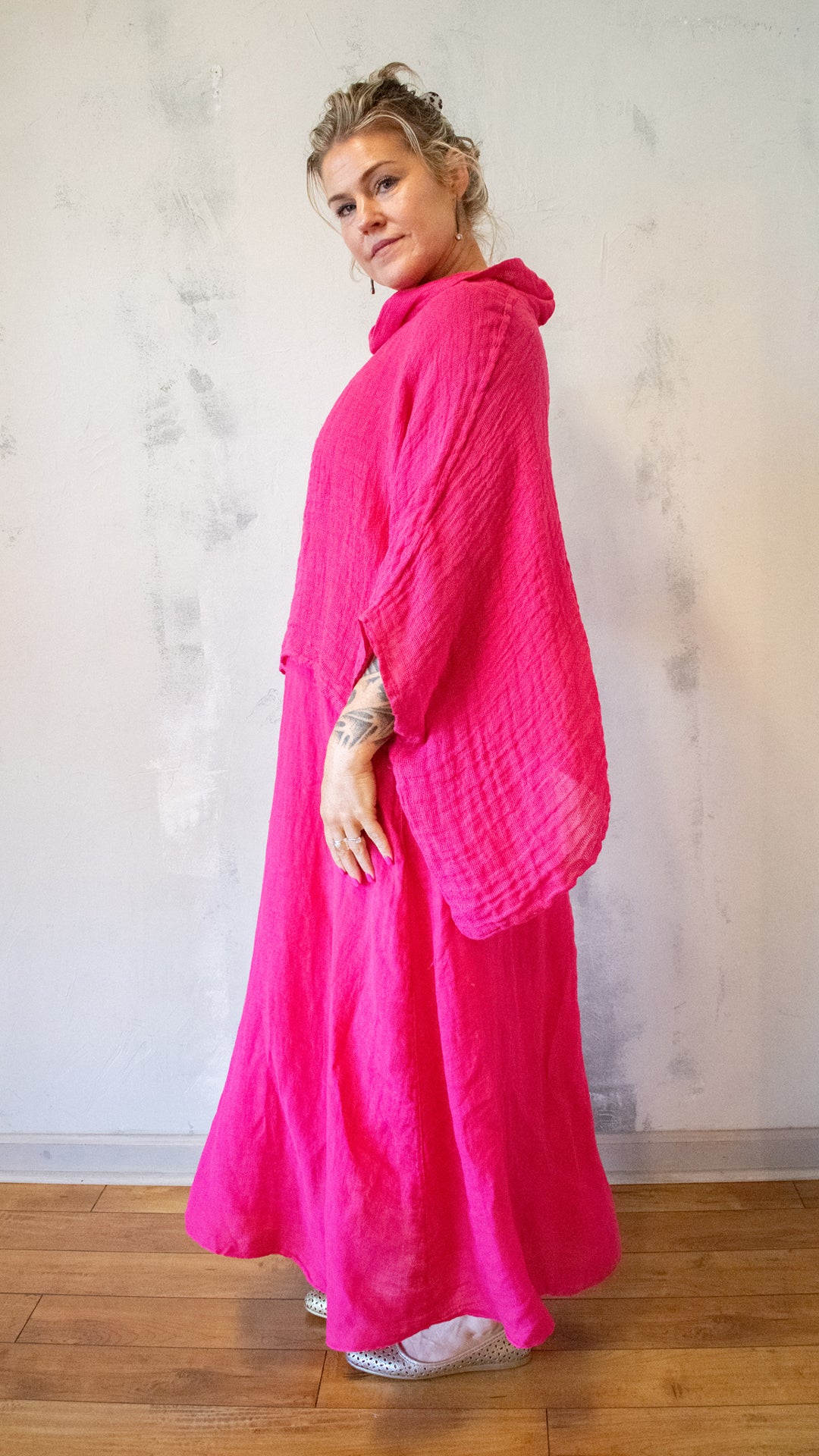 Cowl Neck Poncho Top