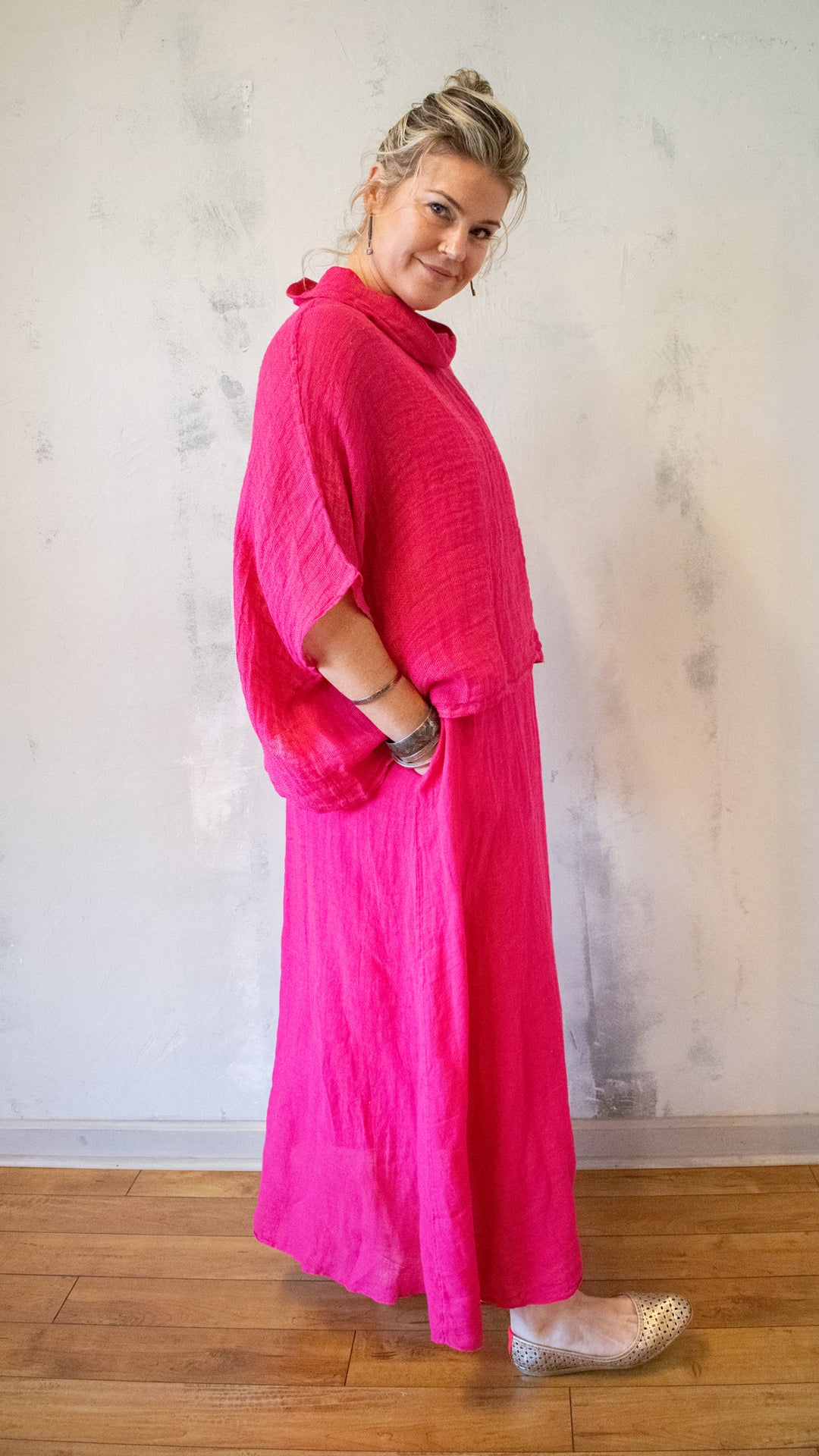 Cowl Neck Poncho Top