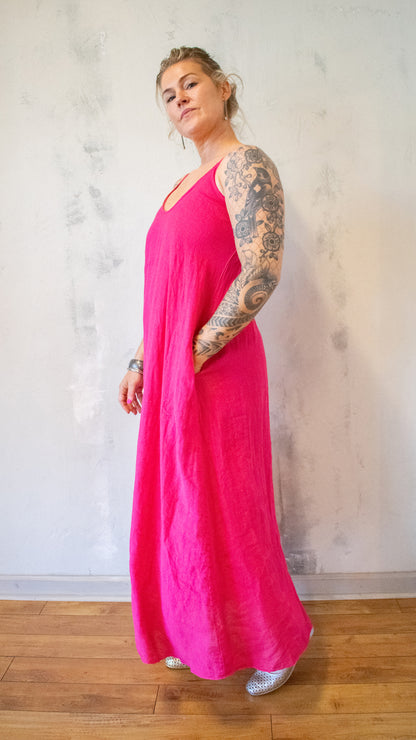 Adjustable Strap Maxi Dress (Multiple Colors)