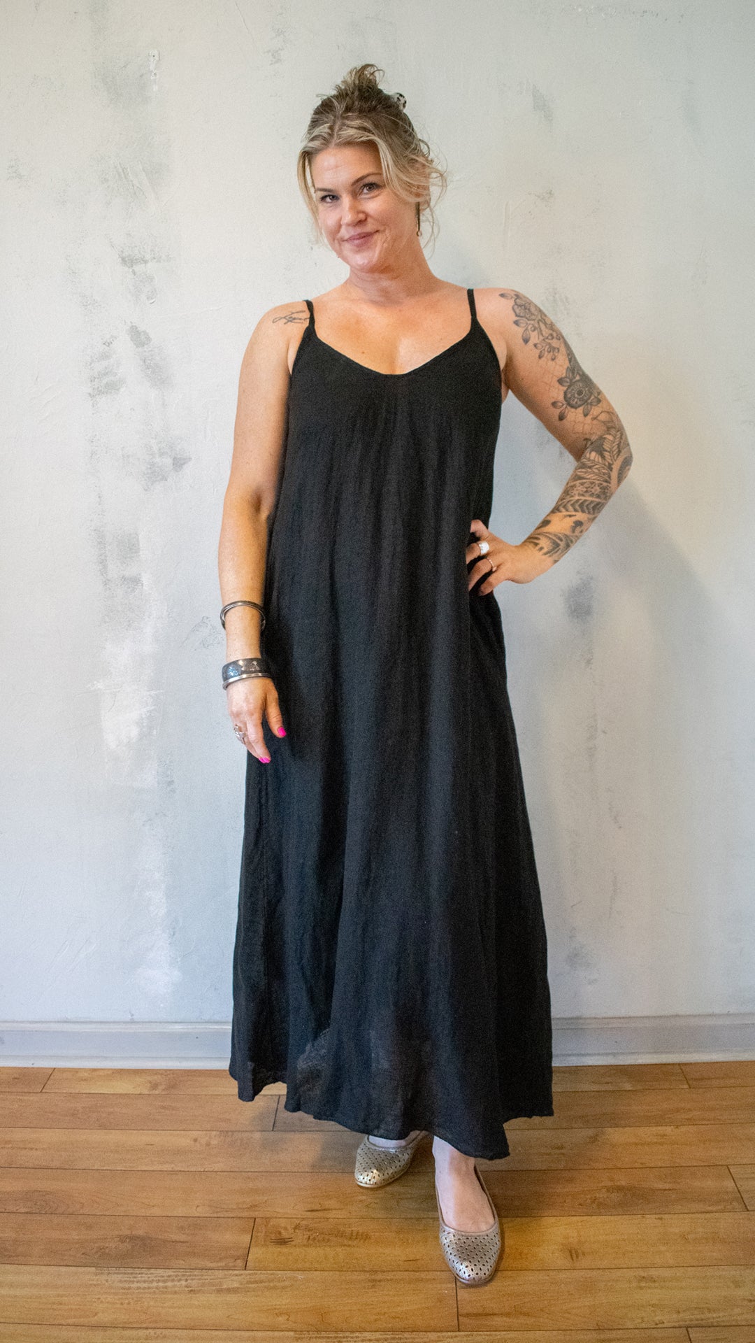 Adjustable Strap Maxi Dress (Multiple Colors)