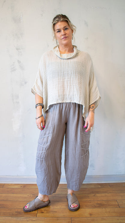 Cowl Neck Poncho Top