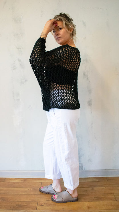 Open Knit Top