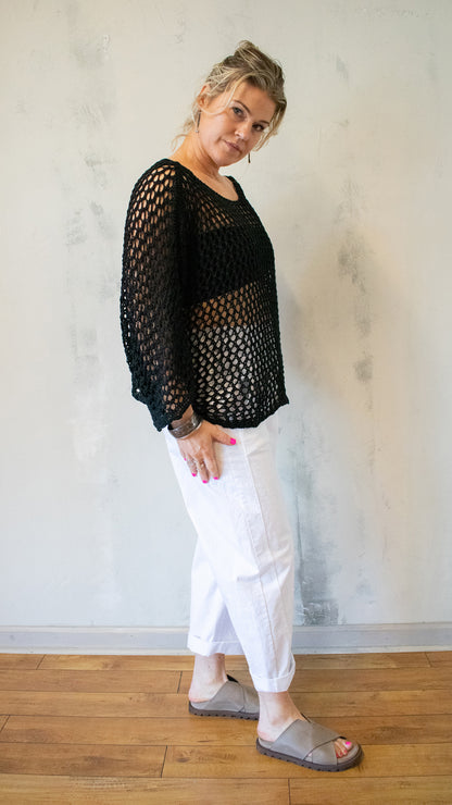 Open Knit Top
