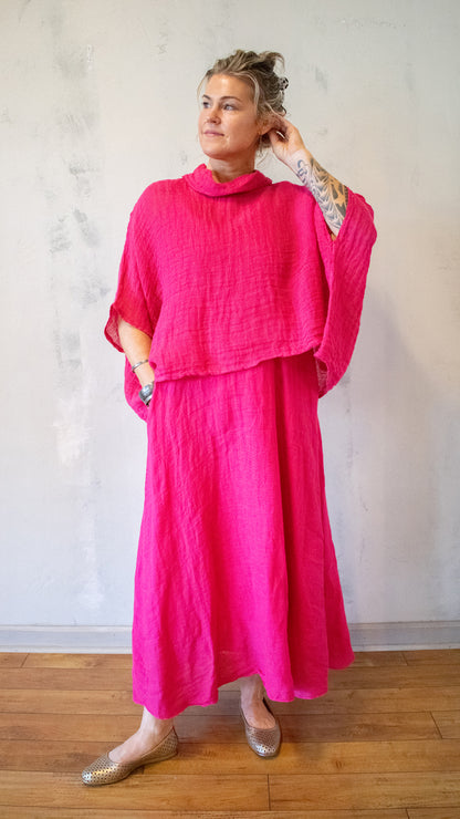 Cowl Neck Poncho Top