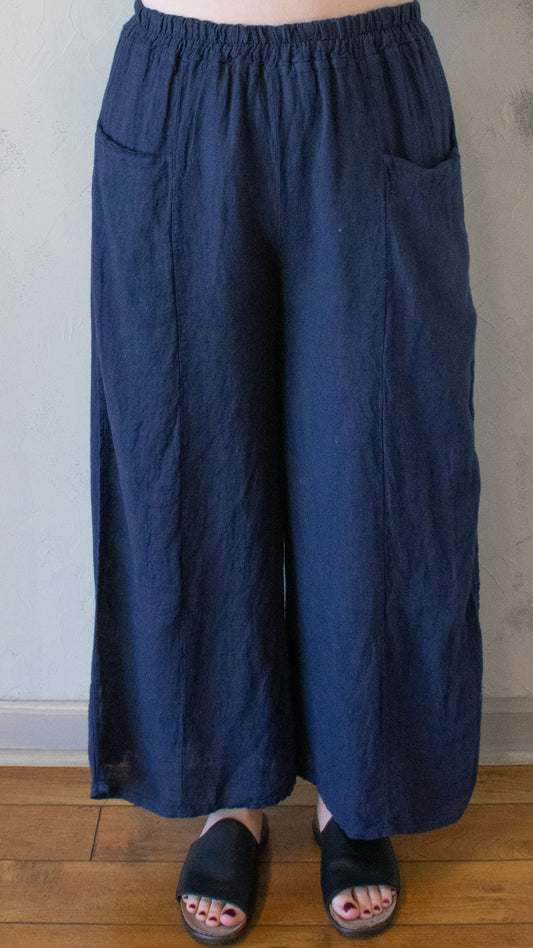 Cut Out Linen Pant