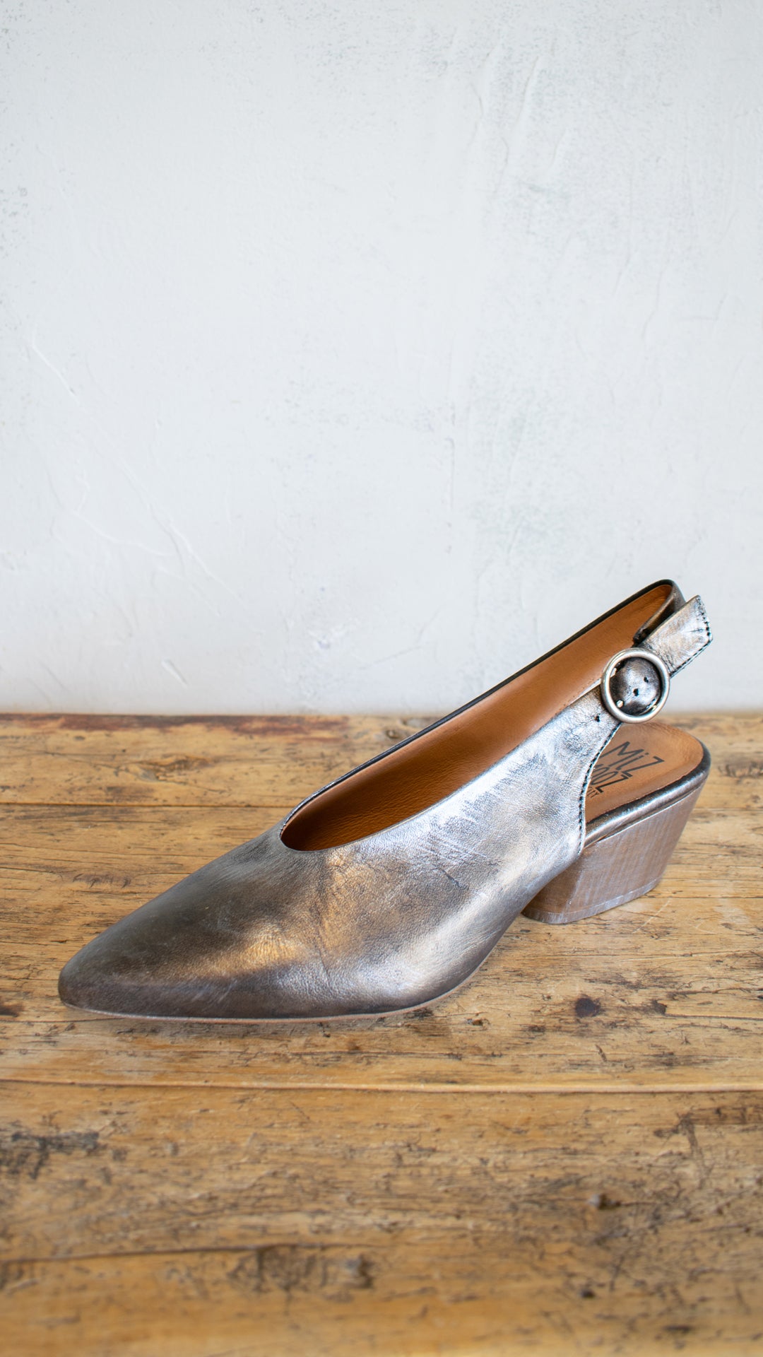 Mixed Metals Slingback Heel (Multiple Colors)