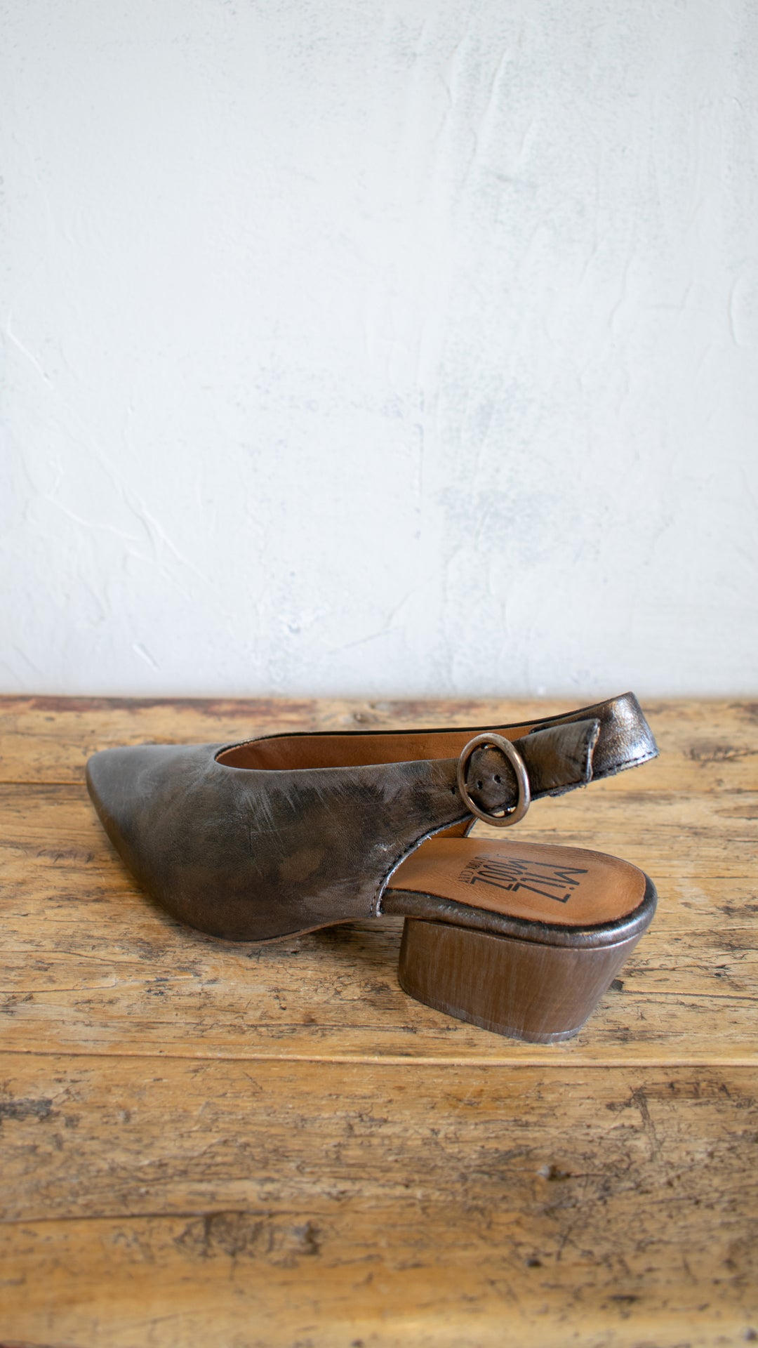 Mixed Metals Slingback Heel (Multiple Colors)