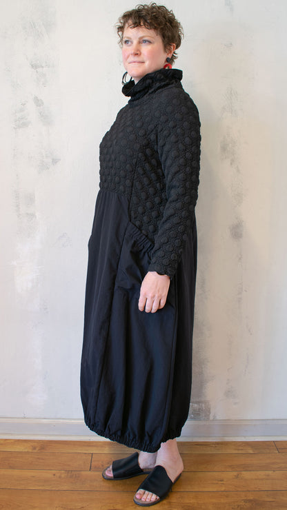 Taffeta and Pucker Dress