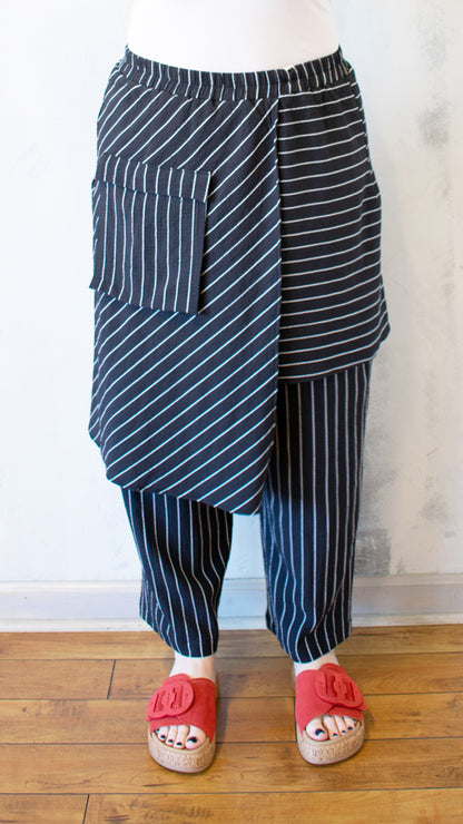 Stripe Apron Pant