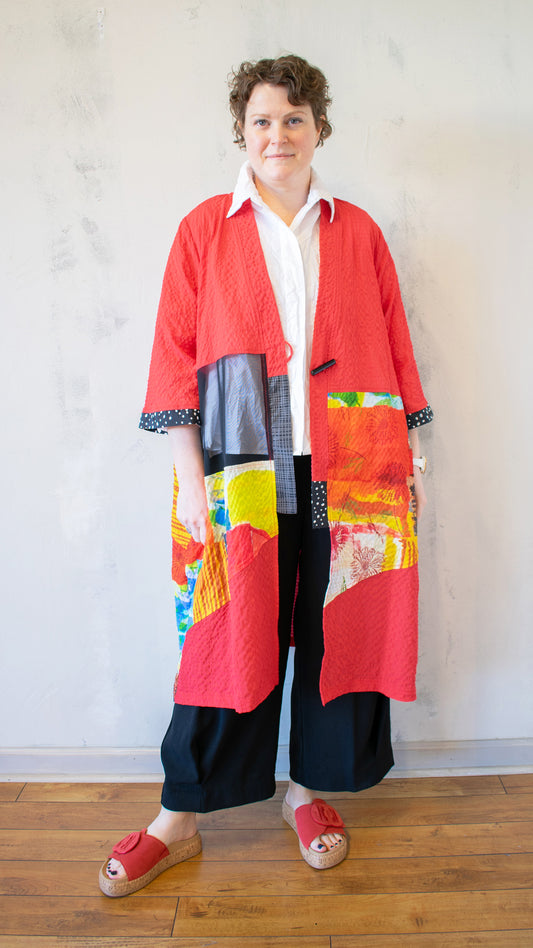 Coral Kimono Jacket
