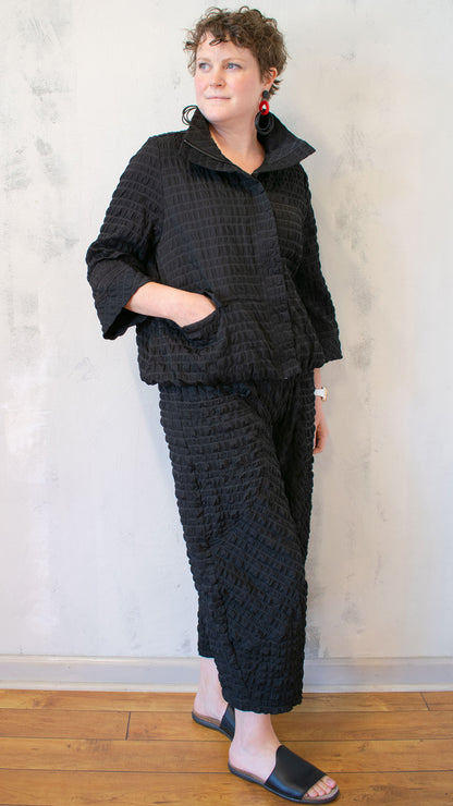 Pucker Jacket in Black