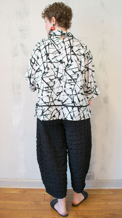 Red Zipper Pocket Pullover