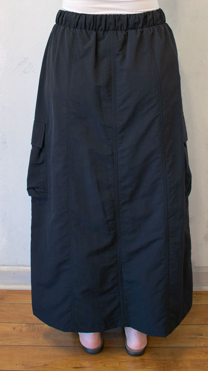 Taffeta Cargo Skirt