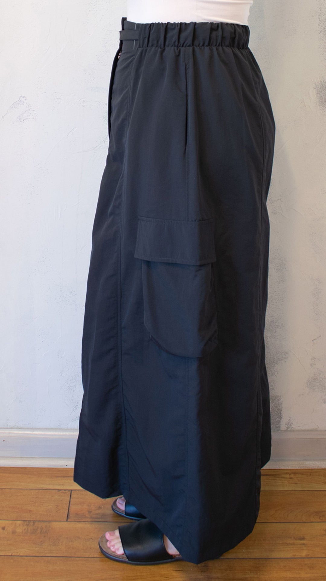 Taffeta Cargo Skirt