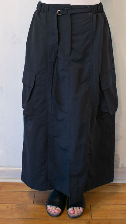 Taffeta Cargo Skirt