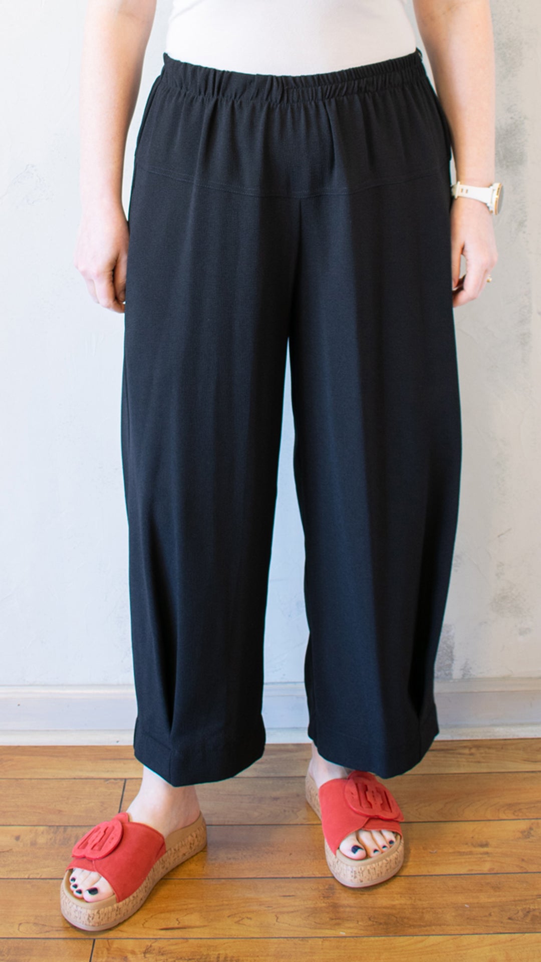 Pleat Pant in Black