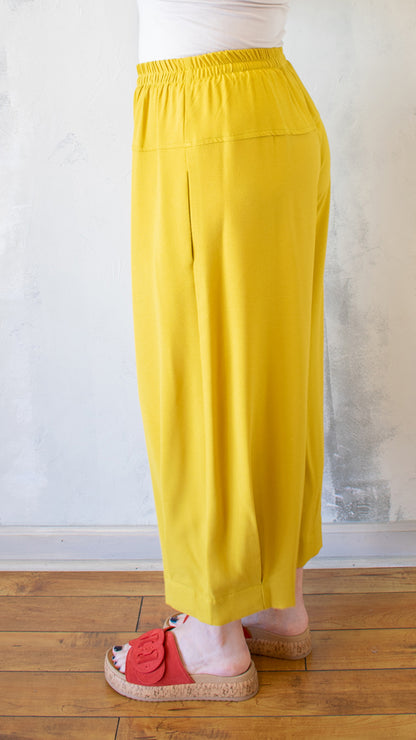 Mustard Pleat Pant