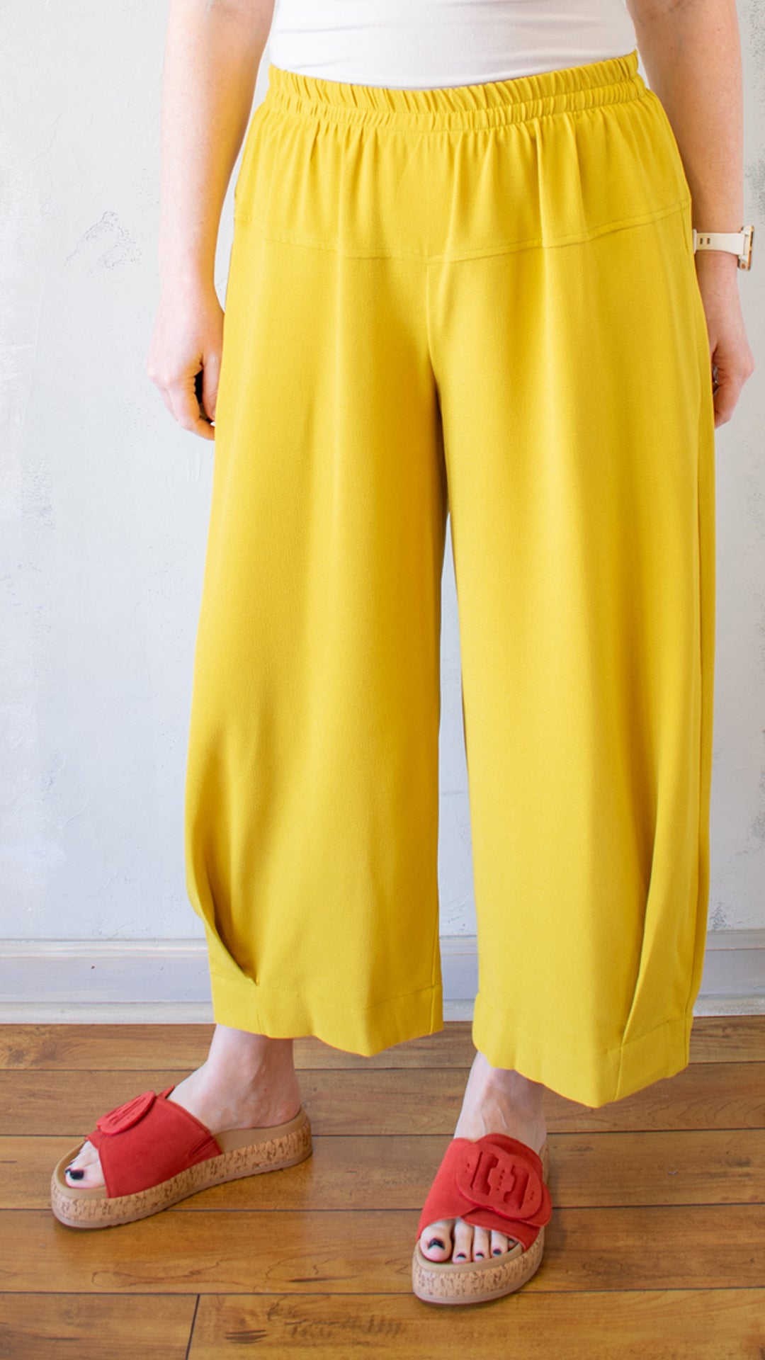 Mustard Pleat Pant