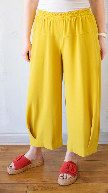 Mustard Pleat Pant