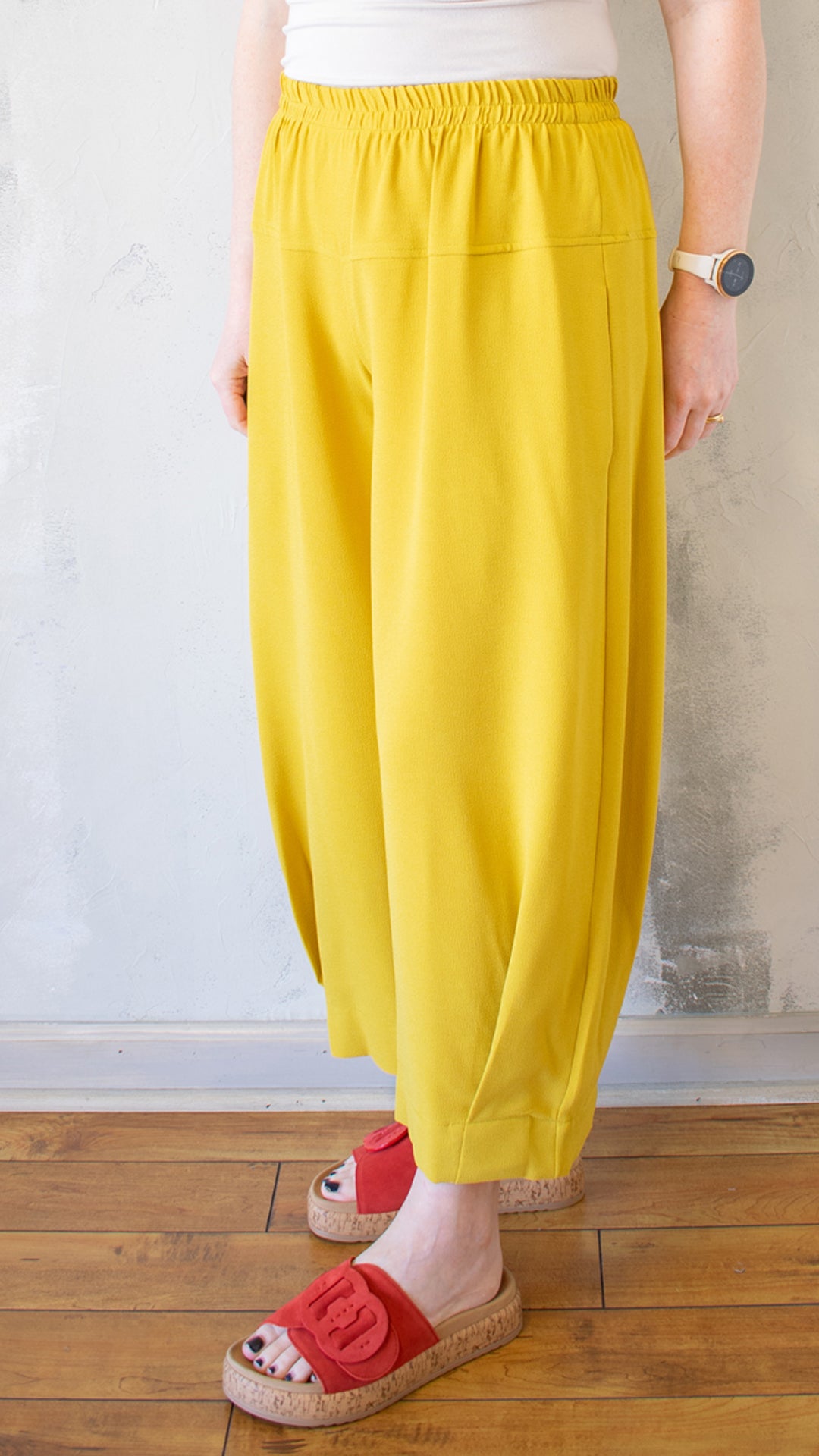 Mustard Pleat Pant