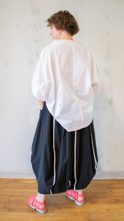 Stripe Balloon Skirt